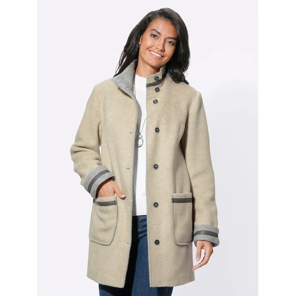 Casual Looks Langjacke Ohne Kapuze