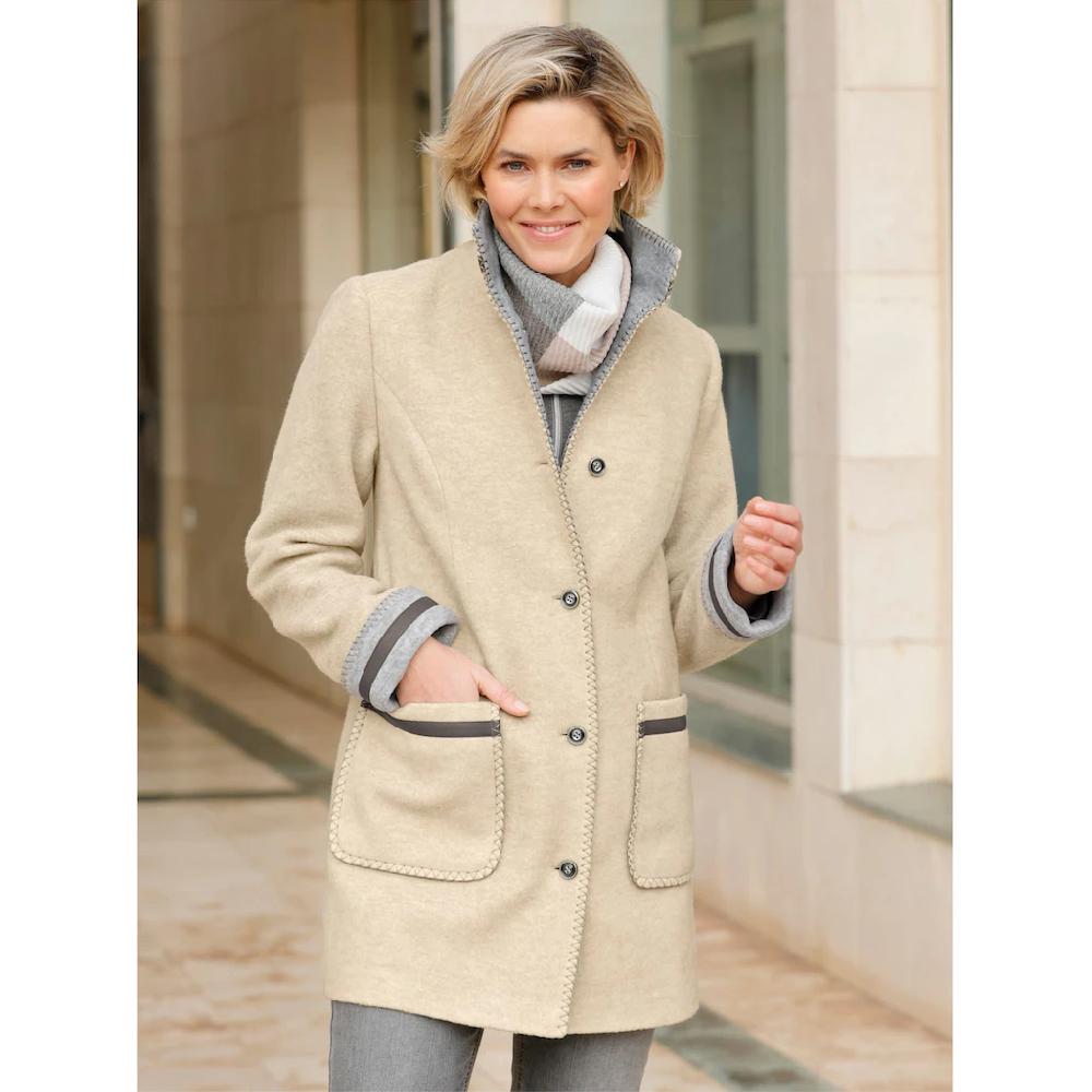 Casual Looks Langjacke ohne Kapuze