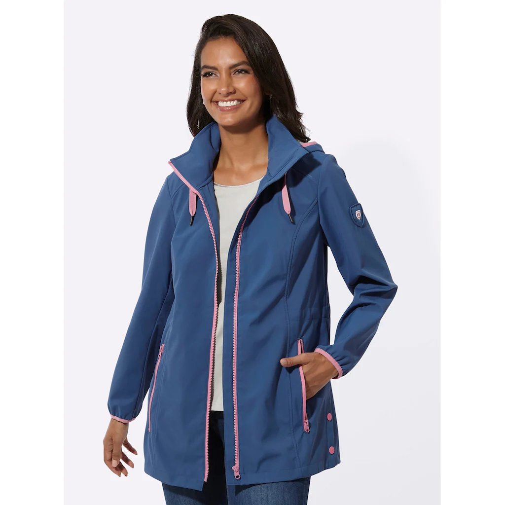 Casual Looks Softshelljacke Mit Kapuze