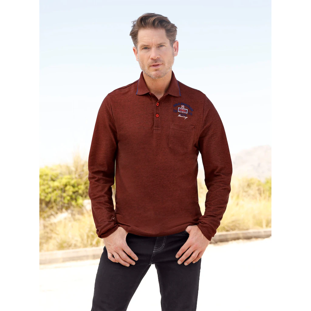 Catamaran Langarmshirt »Langarm-Poloshirt« (1 tlg.)