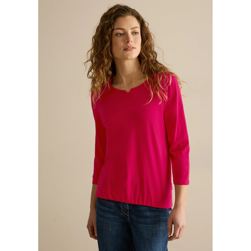 Cecil 3/4-Arm-Shirt aus reiner Baumwolle