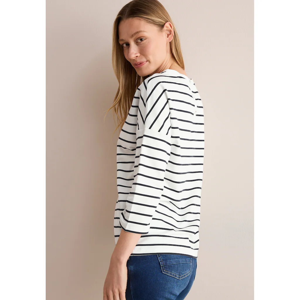 Cecil 3/4-Arm-Shirt Mit 3/4 Ärmeln