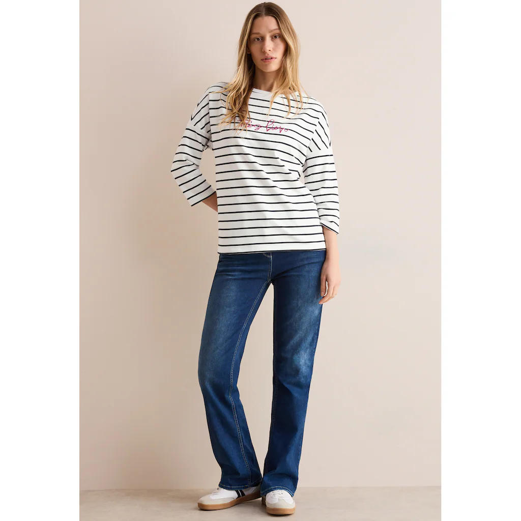 Cecil 3/4-Arm-Shirt Mit 3/4 Ärmeln