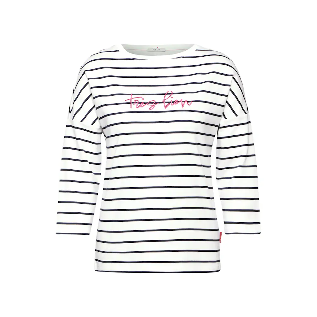 Cecil 3/4-Arm-Shirt Mit 3/4 Ärmeln