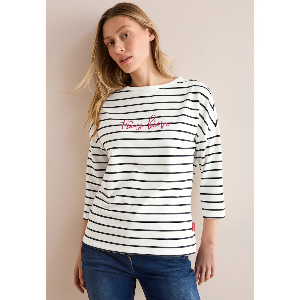 Cecil 3/4-Arm-Shirt mit 3/4 Ärmeln