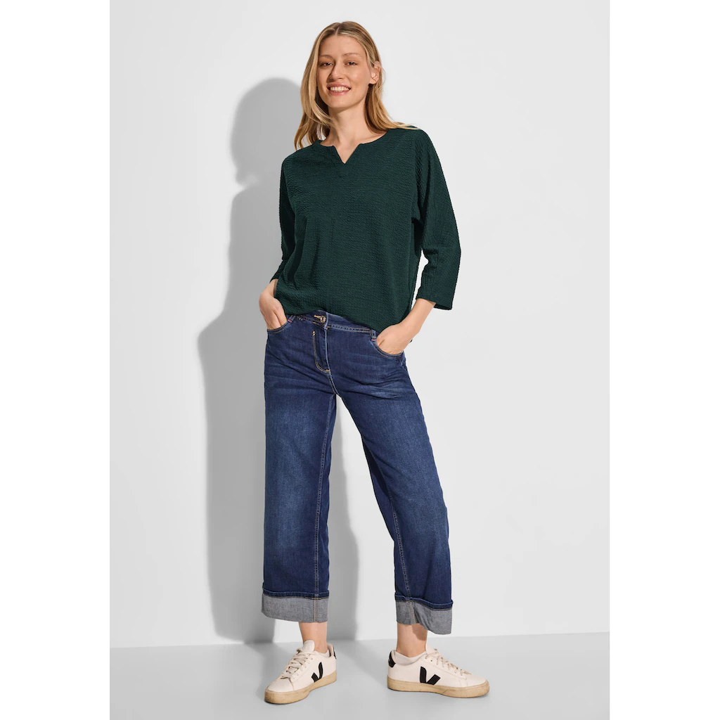 Cecil 3/4-Arm-Shirt Mit 3/4 Ärmeln