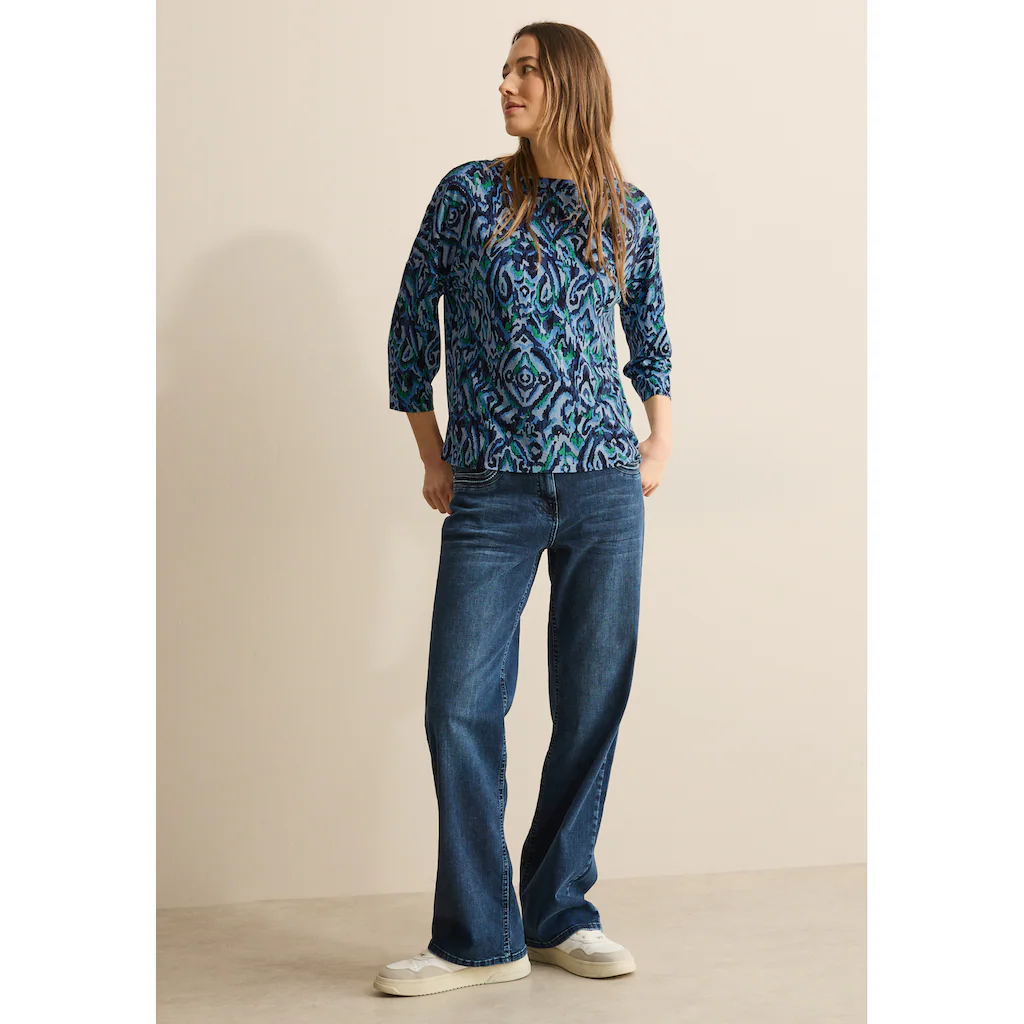 Cecil 3/4-Arm-Shirt Mit 3/4 Ärmeln