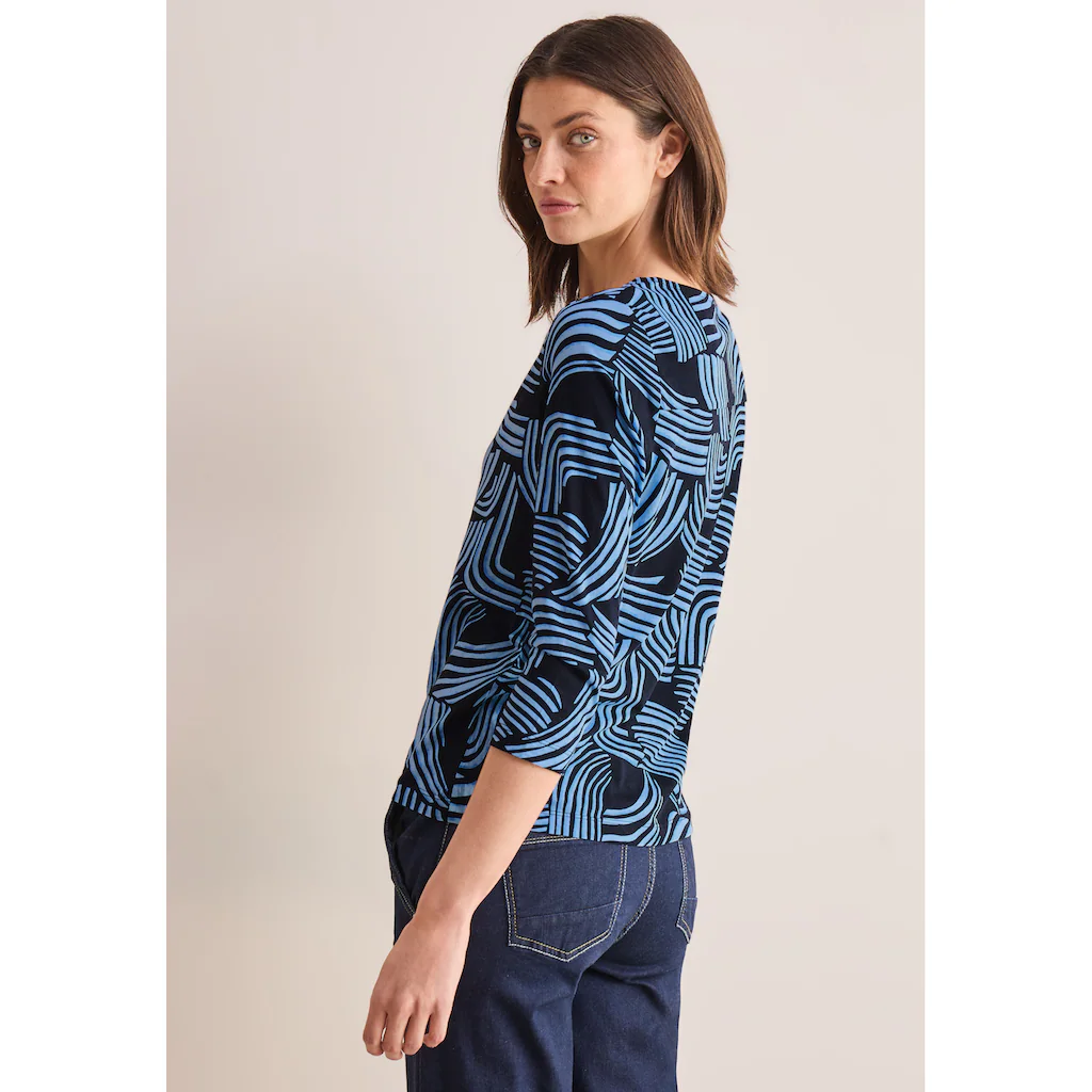 Cecil 3/4-Arm-Shirt Mit All-Over Print