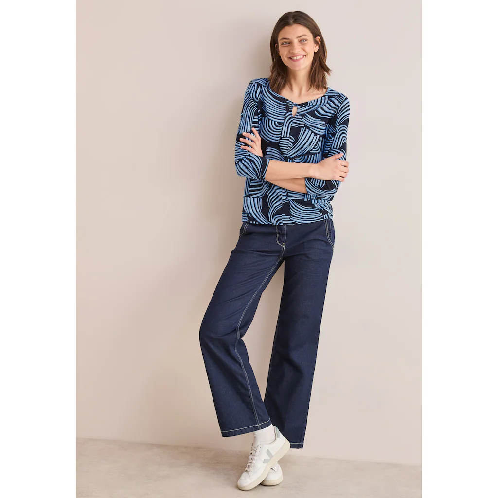 Cecil 3/4-Arm-Shirt Mit All-Over Print