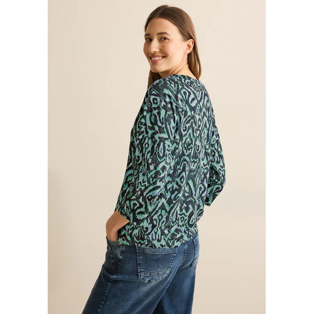 Cecil 3/4-Arm-Shirt Mit All-Over Print