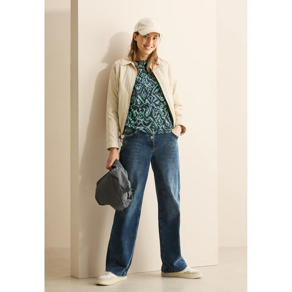 Cecil 3/4-Arm-Shirt Mit All-Over Print