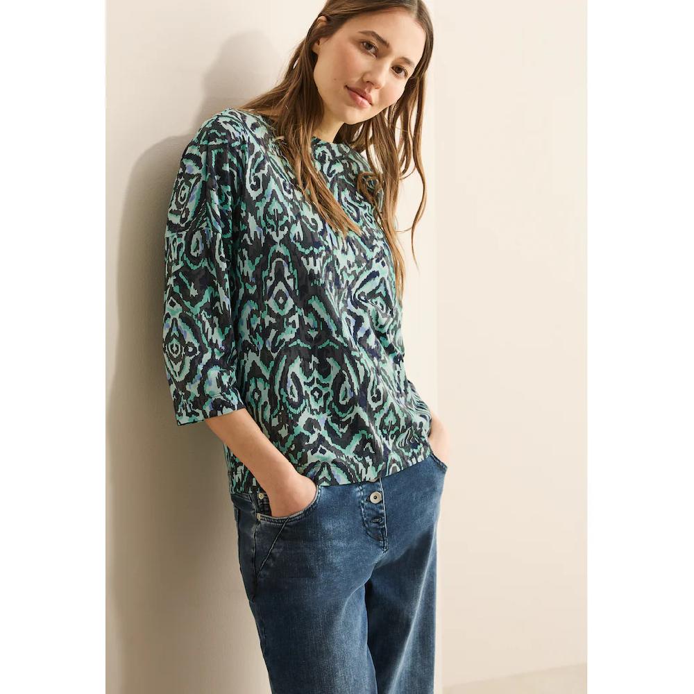 Cecil 3/4-Arm-Shirt mit All-Over Print