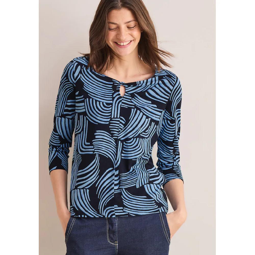 Cecil 3/4-Arm-Shirt mit All-Over Print