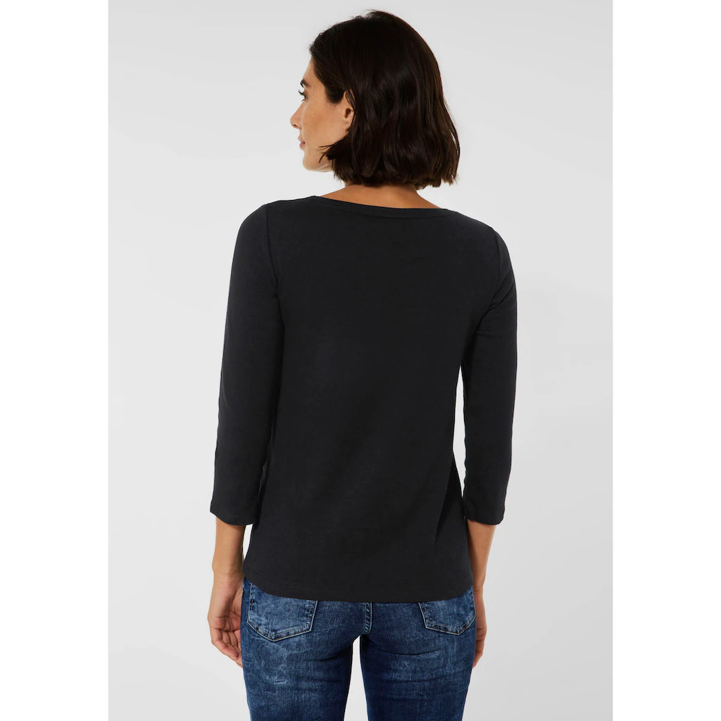 Cecil 3/4-Arm-Shirt Mit Klassischem U-Boot-Ausschnitt