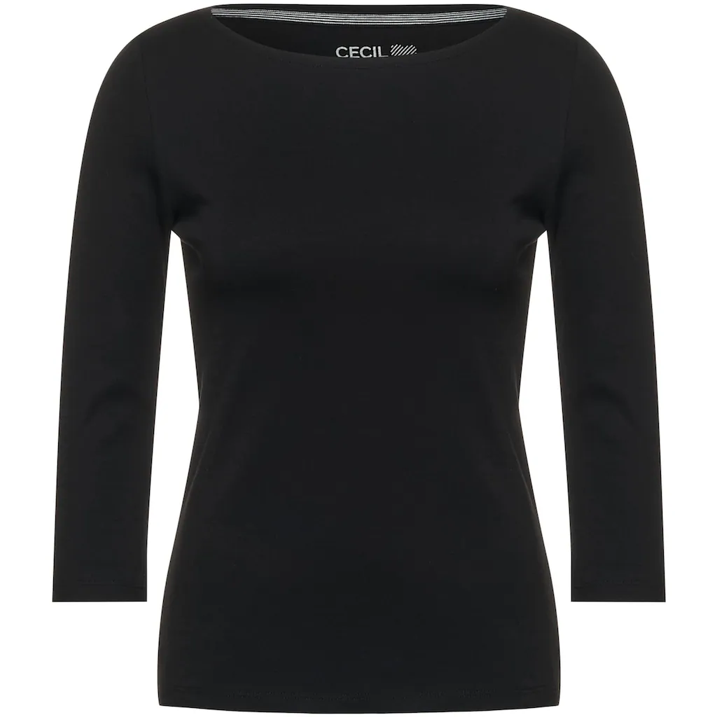 Cecil 3/4-Arm-Shirt Mit Klassischem U-Boot-Ausschnitt