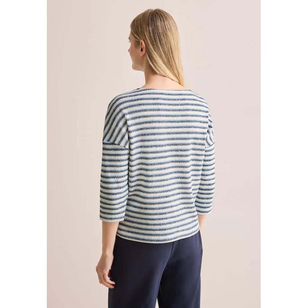 Cecil 3/4-Arm-Shirt Mit Streifenmuster