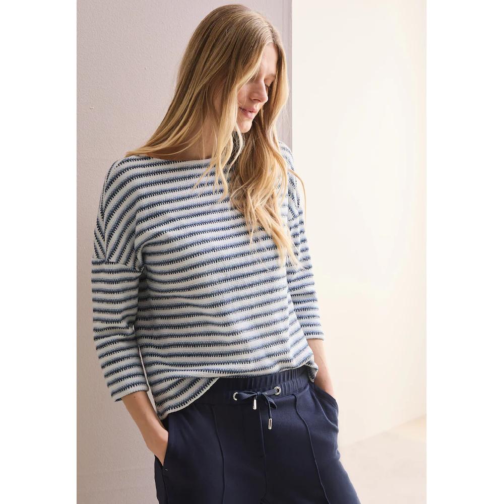 Cecil 3/4-Arm-Shirt mit Streifenmuster