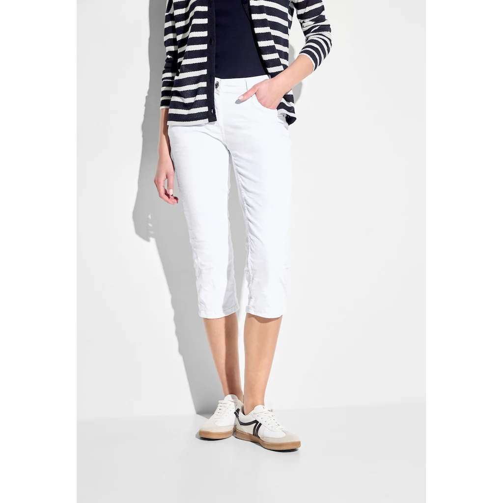 Cecil 3/4-Jeans mit dekorativen Nähten