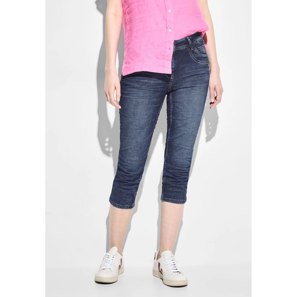 Cecil 3/4-Jeans mit Used-Look