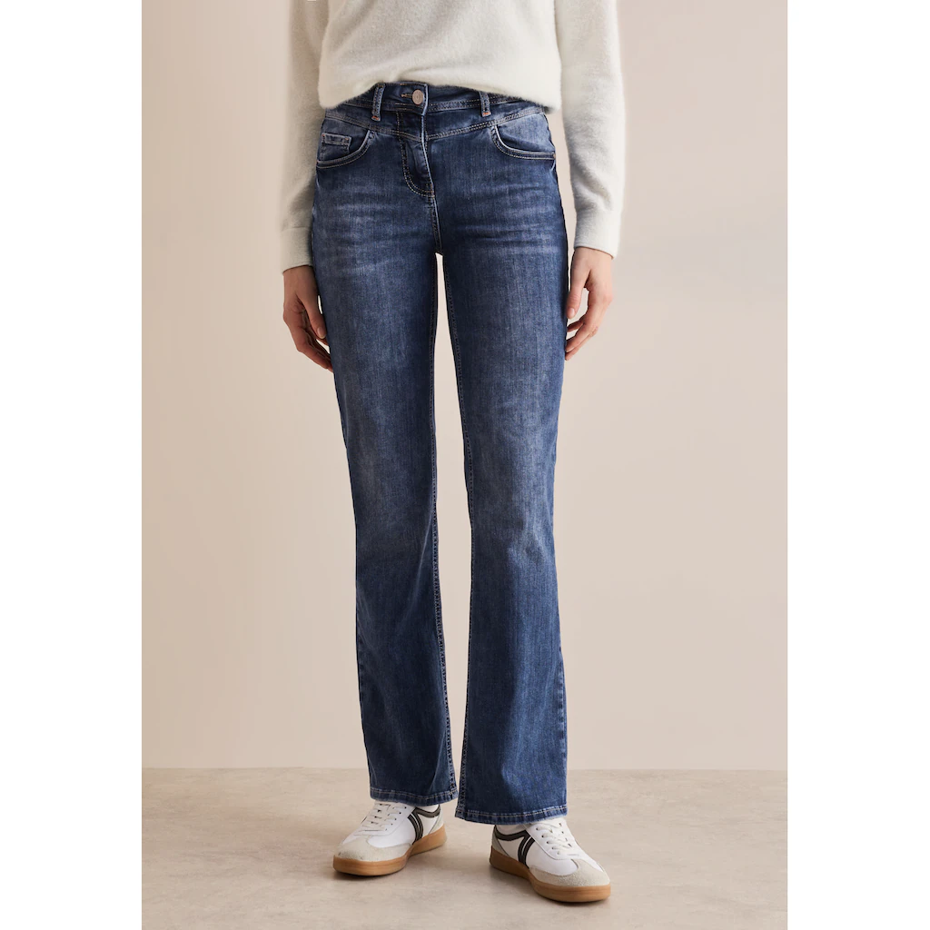 Cecil Bootcut-Jeans High Waist