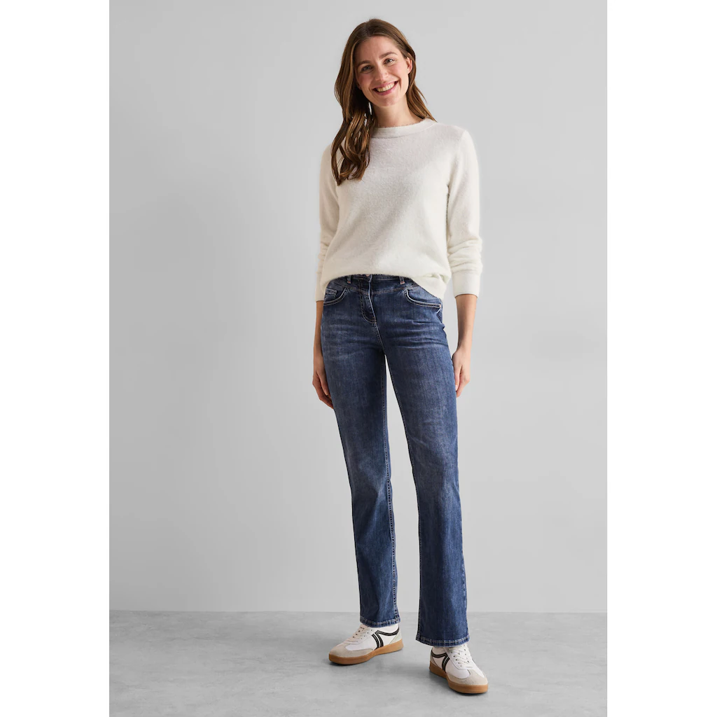 Cecil Bootcut-Jeans High Waist