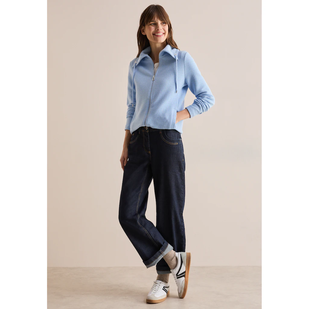 Cecil Cardigan Mit Tunnelzugband Am Kragen