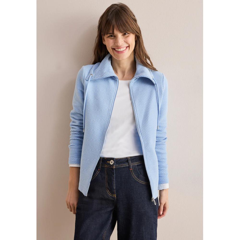 Cecil Cardigan mit Tunnelzugband am Kragen