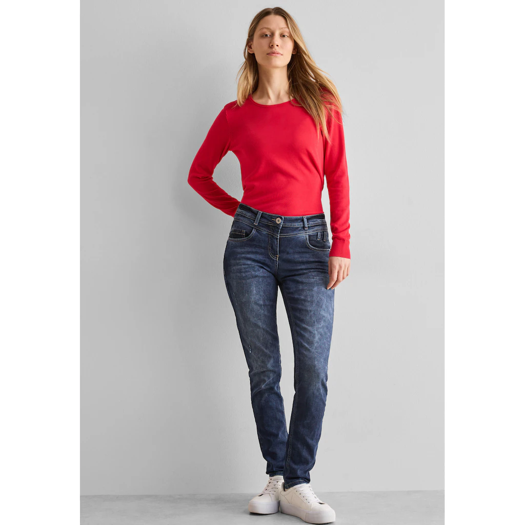 Cecil Comfort-fit-Jeans Middle Waist