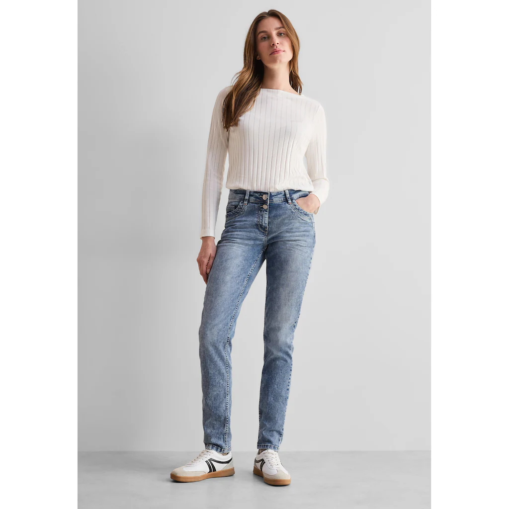 Cecil Comfort-fit-Jeans Middle Waist