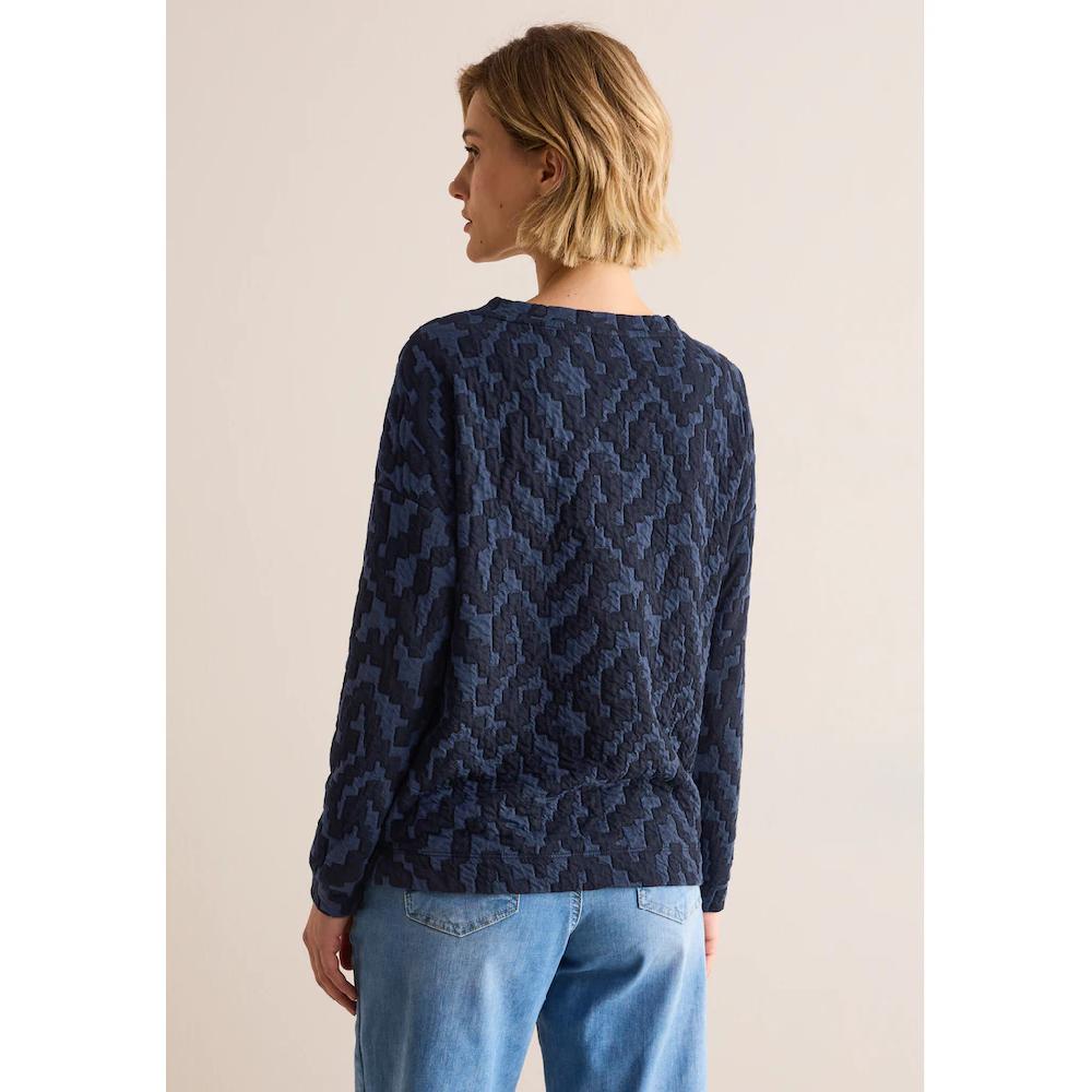 Cecil Jacquardpullover Mit Jaquard Struktur