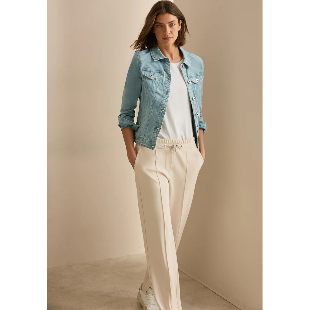 Cecil Jeansjacke Mit Hemdkragen