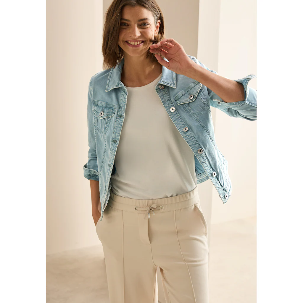 Cecil Jeansjacke mit Hemdkragen