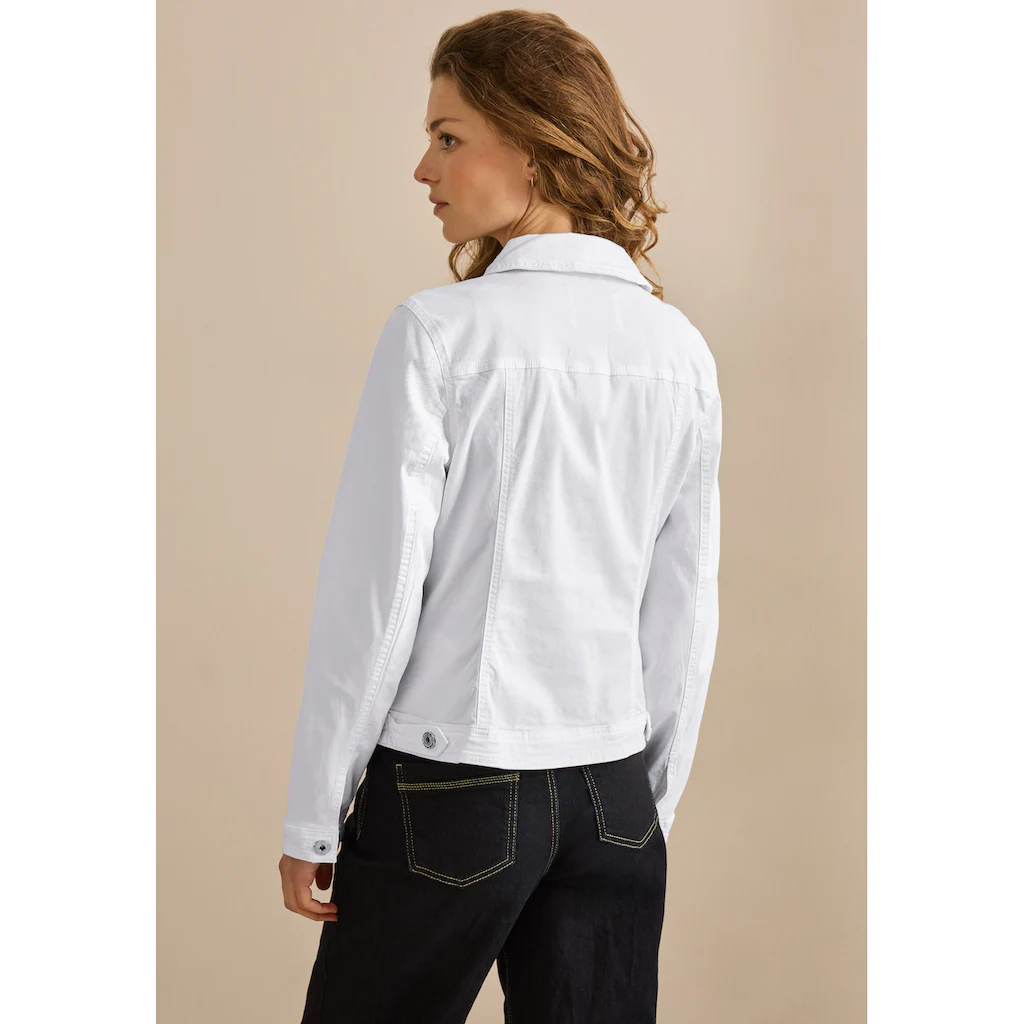 Cecil Jeansjacke Ohne Kapuze Im Soften Baumwoll-Mix