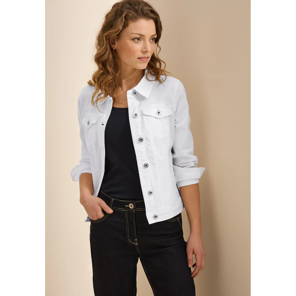 Cecil Jeansjacke ohne Kapuze im soften Baumwoll-Mix