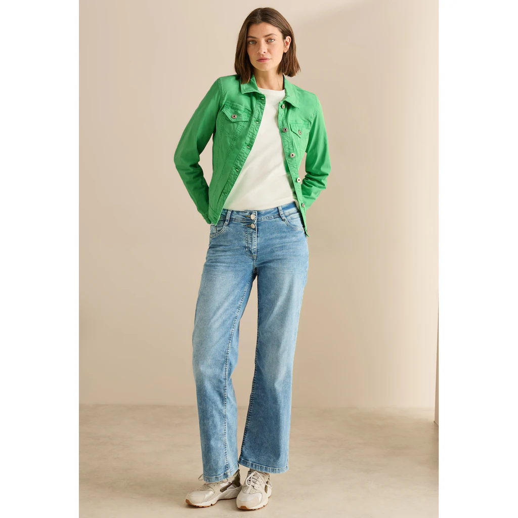 Cecil Jeansjacke Ohne Kapuze Mit Brusttaschen
