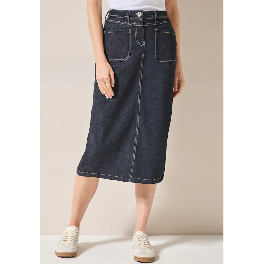 Cecil Jeansrock aus Baumwolle mit Stretchanteil