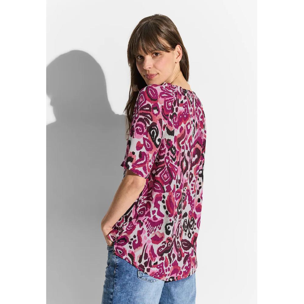 Cecil Kurzarmbluse Aus Softer Viskose