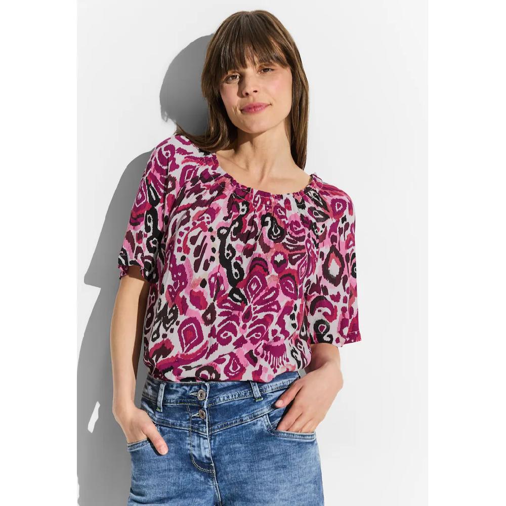 Cecil Kurzarmbluse aus softer Viskose