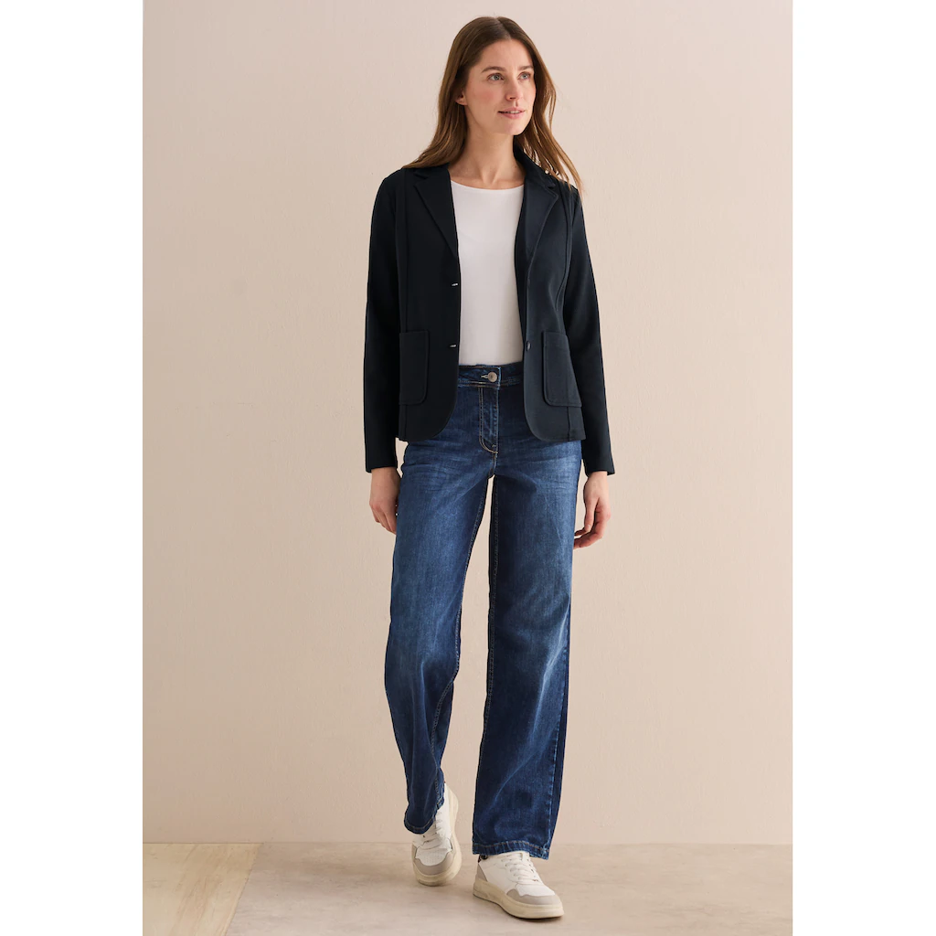 Cecil Kurzblazer Aus Elastischem Materialmix