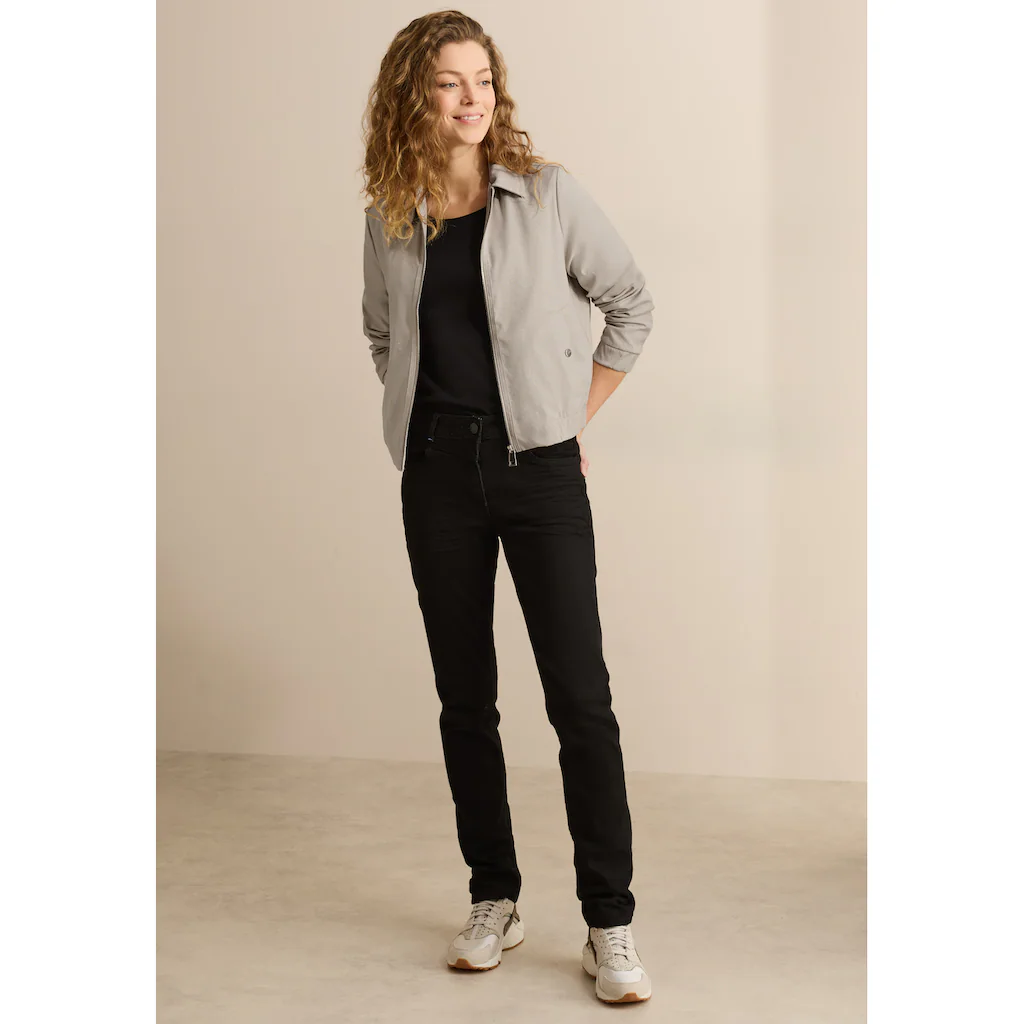 Cecil Kurzjacke Ohne Kapuze In Angenehmen Materialmix