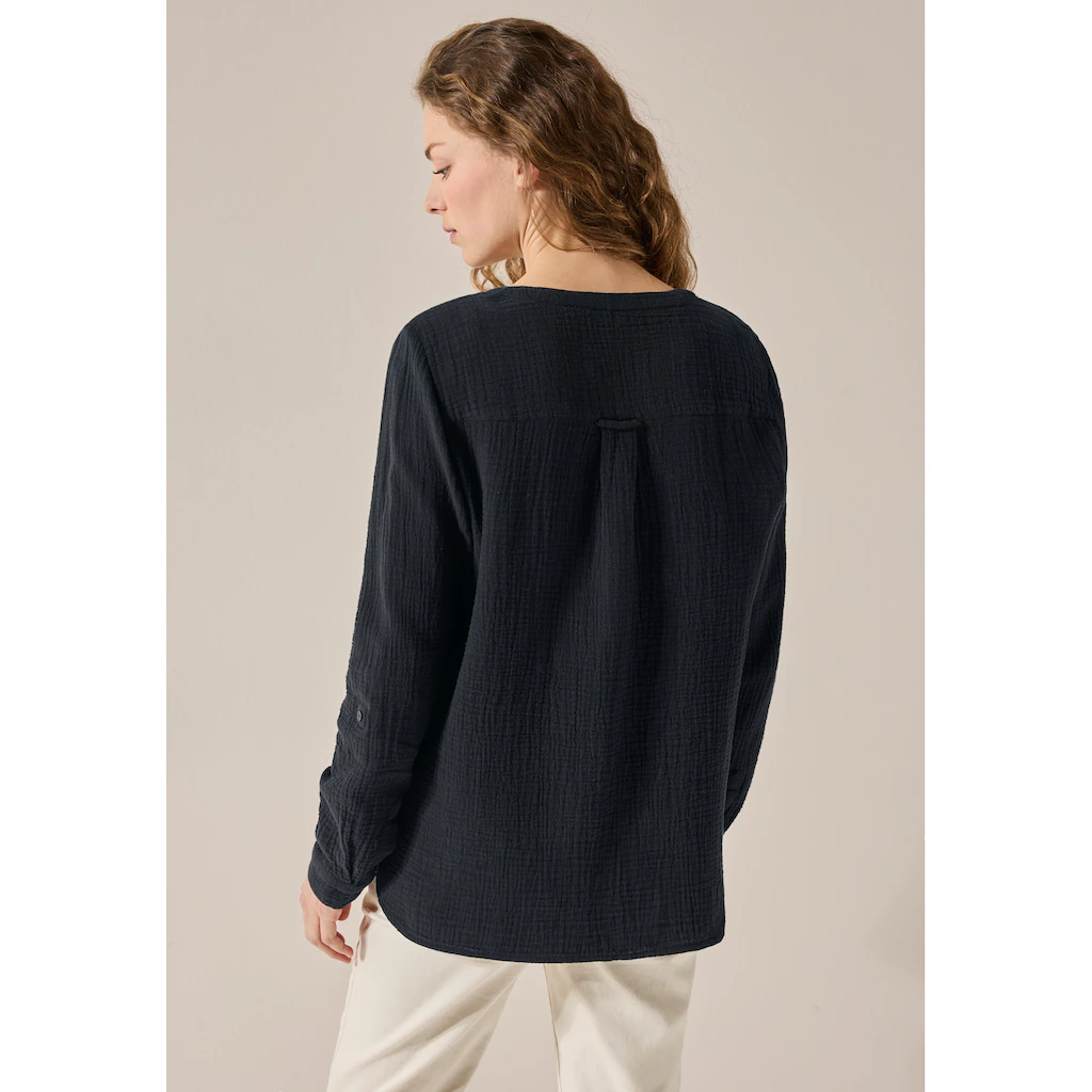 Cecil Langarmbluse Aus Reiner Baumwolle