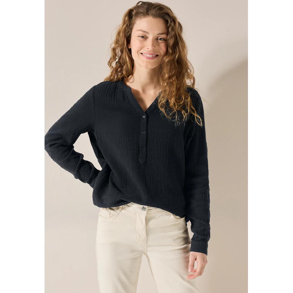 Cecil Langarmbluse Aus Reiner Baumwolle