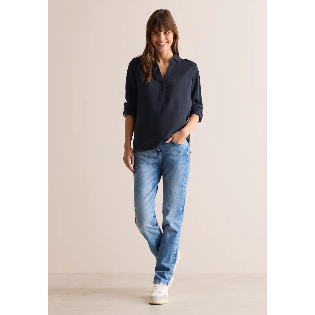 Cecil Langarmbluse Aus Softer Viskose