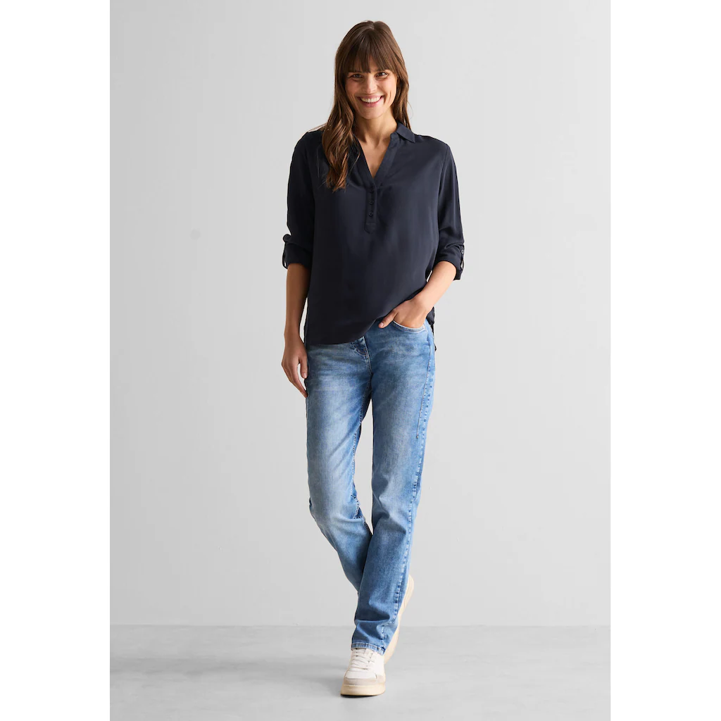 Cecil Langarmbluse Aus Softer Viskose