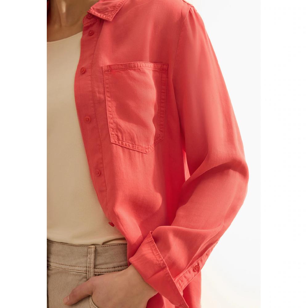 Cecil Langarmbluse Mit Brusttaschen