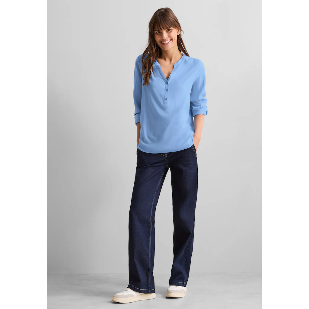Cecil Langarmbluse mit dekorativer Knopfleiste