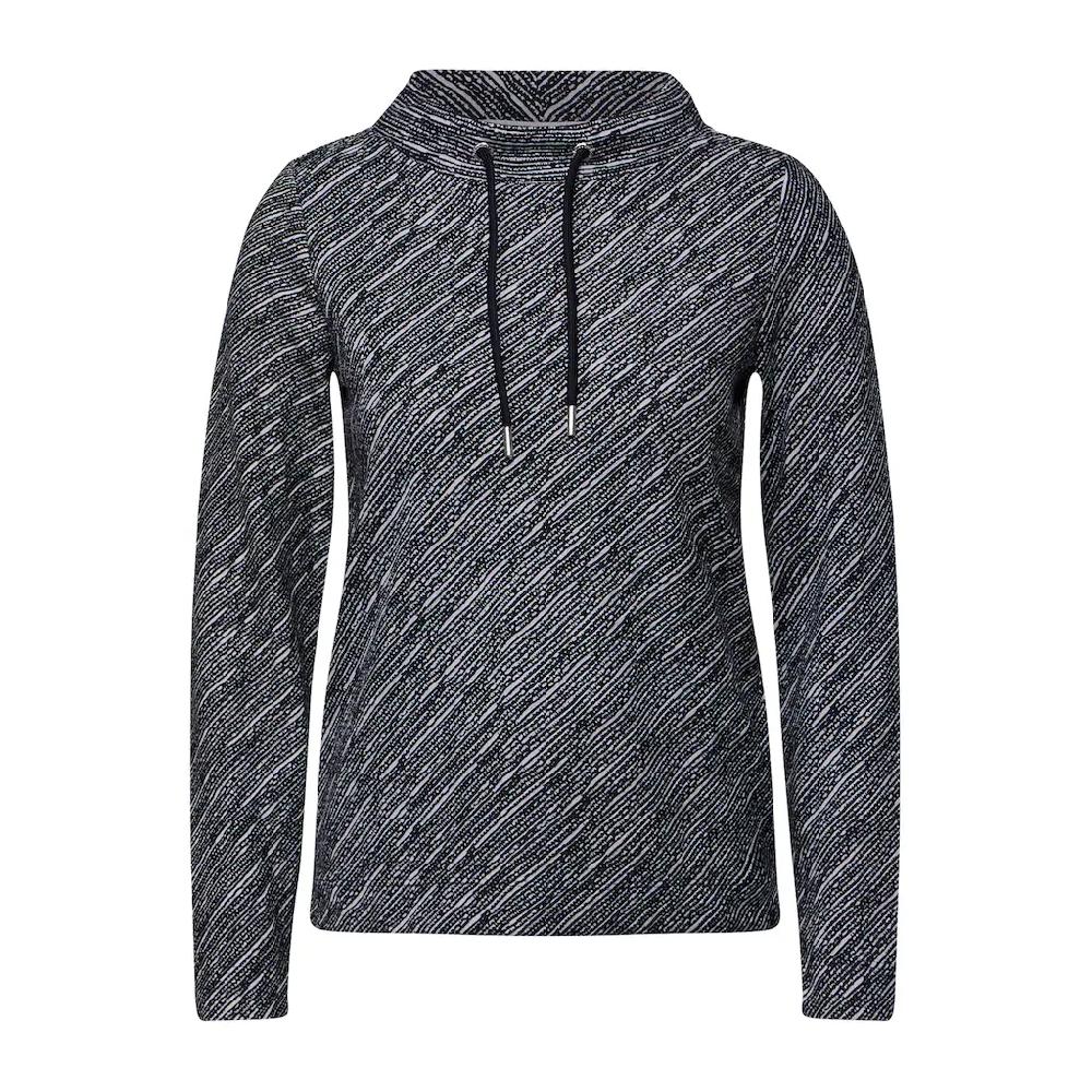 Cecil Langarmshirt Aus Elastischem Materialmix