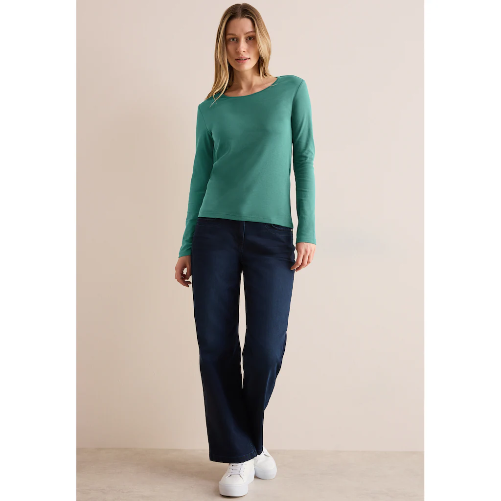 Cecil Langarmshirt Aus Reiner Baumwolle