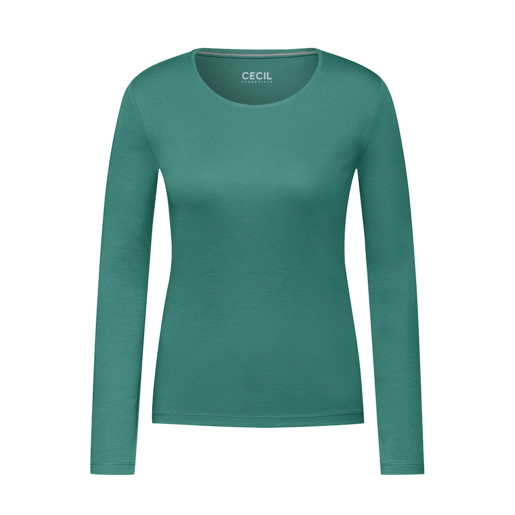 Cecil Langarmshirt Aus Reiner Baumwolle