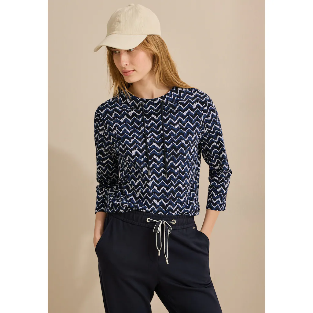Cecil Langarmshirt aus reiner Baumwolle